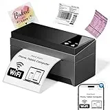 Phomemo WiFi Etikettendrucker DHL Thermodrucker,249WF Versandetiketten Drucker 4x6 Labeldrucker,Shipping Label Printer Kompatibel mit Amazon,Ebay,Shopify,Etsy,FedEx,UPS(DunkelGrau)