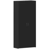 VidaXL Schuhschrank Schwarz 80x35,5x180 cm Holzwerkstoff