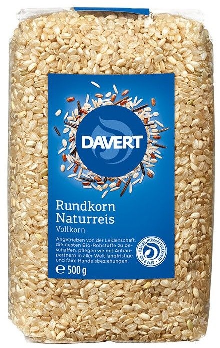 Davert - Rundkorn Naturreis 500 g