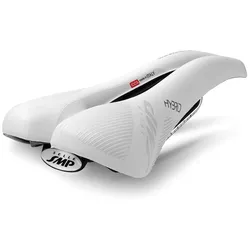 MTB -Fahrradsattel Hybrid, weiß