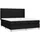 vidaXL Boxspringbett 180 x 200 cm Schwarz