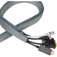 Logilink KAB0074 Kabelschutz Kabelmanagement grau