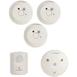Homematic IP Smart Home Rauchmelder Set 3 Zimmer + Alarm