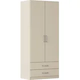 Rauch Drehtürenschrank GAMMA 91 x 210 x 54 cm Beige