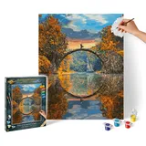 Schipper Arts - Malen nach Zahlen Teufelsbrücke am Rakotzsee