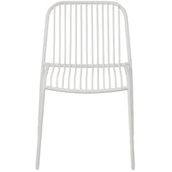 Pflegeleichter Outdoorstuhl YUA WIRE Silk Gray