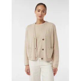 Comma, Strickcardigan im Loose Fit aus Wollmix Beige 46