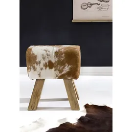 Wohnling Fußhocker WL5.109 braun Leder, 1 St.