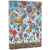 Paperblanks | 2026 Festival der Ballons | Pierre, der Irrgarten-Detektiv | 13-Monatskalender Flexi | Midi | Tagesüberblick | Elastikband-Verschluss | 416 Pg | 80 GSM