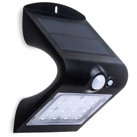 V-Tac Solar-LED Wandleuchte VT 767-2 (8277) mit Sensor, 1,5W, schwarz