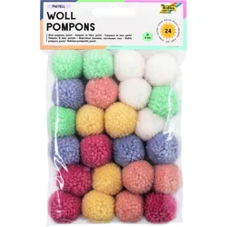folia Pompons farbsortiert
