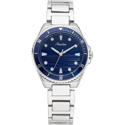 Quarzuhr, silber (silberfarben, blau), ANISTON JEWELRY & WATCHES, Armbanduhren, Damen, Armbanduhr, Damenuhr, analog, neue Kollektion