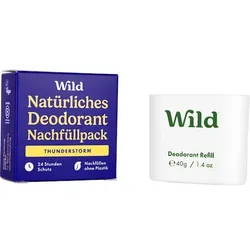 Wild Koerperpflege Deodorant-RefillDeostick Thunderstorm Nachfüllung 40 g (148,75 € / 1 kg)