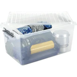 helit Aufbewahrungsbox "the q-line" 120l - glasklar