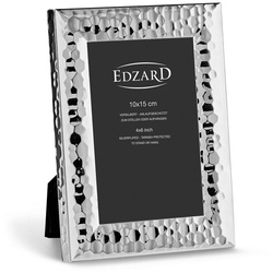 EDZARD Bilderrahmen Gubbio, versilbert und anlaufgeschützt, für 10×15 cm Bilder – Fotorahmen silberfarben