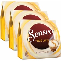 SENSEO KAFFEEPADS Café Latte, Aromatischer Kaffee, Milchkaffee Pad, 3 x 8 PADS
