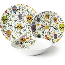 Excelsa Calavera Tellerservice 18-tlg. bunt