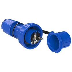 PCE Schutzkontaktstecker Nautilus, mit Schutzkappe, IP68