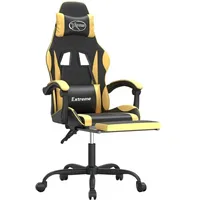 vidaXL Gaming-Stuhl Gold Schwarz