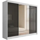 altdecor Schiebetürenschrank VESLI 250 x 215 x 61 cm Weiß