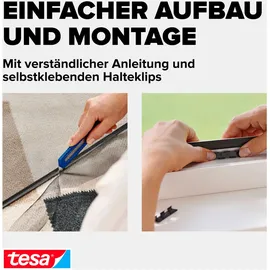 Tesa Insektenschutzfenster Insect Stop 100 x 120 cm Anthrazit