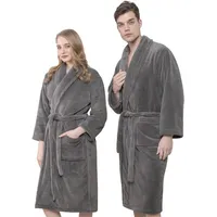 hammetex Bademantel Unisex Grau S-M