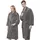 hammetex Bademantel Unisex Grau S-M