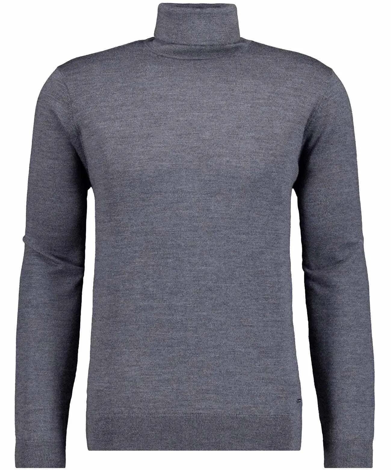 Rundhalspullover RAGMAN, Herren, Gr. 50, grau (anthrazit), Strick, 100% Wolle, Pullover Rundhalspullover