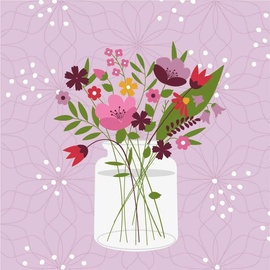 Paper+Design Serviette "Blumenvase"