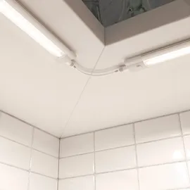 ledscom.de LED Unterbau-Leuchte SIRIS weiß matt, flach, je 50cm, je 531lm, warm-weiß, 3er Set