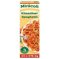Mirácoli Miracoli Fertiggerichte Klassiker Spaghetti, 3 Portionen, 20 Packungen (20 x 376,2g)