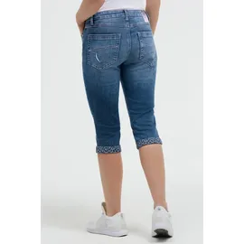 Soccx SOCCX, Damen, Gr. 32, Kurz, blau, Denim/Jeans, Material: 68% Baumwolle, 30% Polyester, 2% Elasthan, Zusatz: Enthält nichttextile Teile tierischen Ursprungs (Badge), regular fit, Jeans, mit Turn-Up Saum