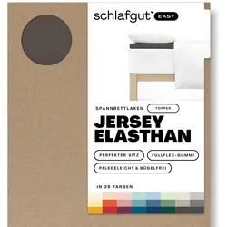 Topperbezug EASY Jersey - beige - BL 120x200 cm