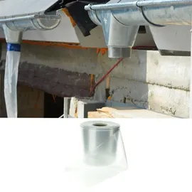 varivendo Fallrohrprovisorium 10m Regenrohrschlauch Dachrinnenersatz Wasserablaufschlauch