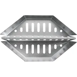 Napoleon Holzkohlekörbe im 2er Set für Kugelgrills, indirektes Garen, aluminiumbeschichteter Stahl