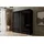 altdecor Schiebetürenschrank 200 x 215 x 61 cm Schwarz