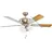 132 cm Deckenventilator nickel matt/opal mit Licht