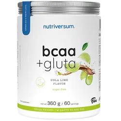 Nutriversum BCAA + GLUTA Sugar Free (360 g, Limetten-Cola)