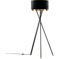 Vicco Stehlampe Goldamo, Schwarz,
