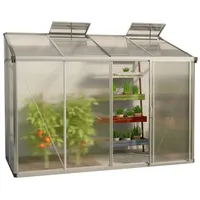 Gfp Eden 24 Anlehngewächshaus Alu Transparent 10 mm 4,33 m2