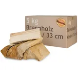 Kiefer Kaminholz Brennholz Holz 5 kg Für Ofen und Kamin Kaminofen Feuerschale Grill Feuerholz Holzscheite Wood 33 cm kammergetrocknet Flameup