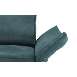 KOINOR Einzelcouch Leder 1-Sitzer Türkis/Petrol