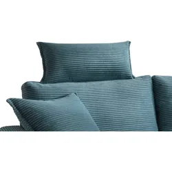 Kopfstütze TRENDS BY HG "Summer", blau (laggon), B:55cm H:75cm T:18cm, 92% Polyester, 8% Nylon, Polsterauflagen, in Cord Stoff