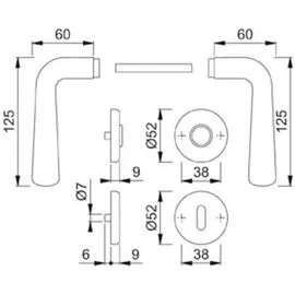 HOPPE We-grt. Rosette F69 E48/17KV/17KVS/1730Z,8,PZ