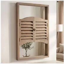levandeo Wandspiegel 60 x 0 cm Braun