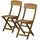 Möbel Kraft Balkonklappstuhl 2er-Set aus Akazienholz Java ¦ holzfarben ¦ Maße (cm): B: 55 H: 85