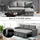 Homcom Ecksofa mit Schlaffunktion Stauraum Schlafsofa mit Chaiselongue L-Form