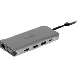 plusonic usb-c 8in1 with hdmi/vga/lan/usb USB-C 8 Ports), Dockingstation + USB, Hub, Schwarz