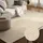 Bt Carpet Wolly Teppich – Wohnzimmerteppich Flachgewebe Kurzflor Woll-Optik Wolle Skandi-Look Esszimmer, Wohnzimmer, Kinderzimmer, Schlafzimmer – Creme, 60x90cm