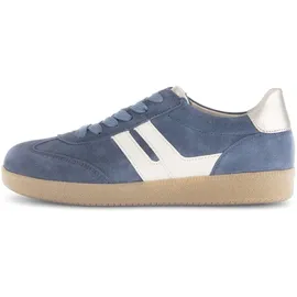 Gabor Damen Sneaker Veloursleder Blau/Weiß 41